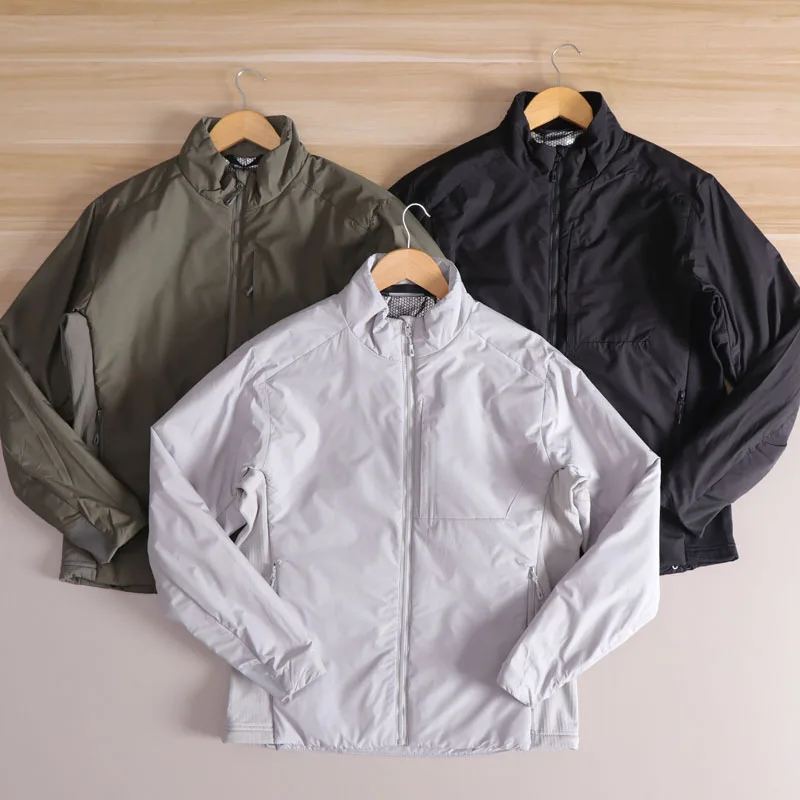 

Nordic Style Men's Cotton Jacket Stand Collar Lightweight Warm Outdoor Windproof Waterproof Casual Coat Fashionable Urban Long
