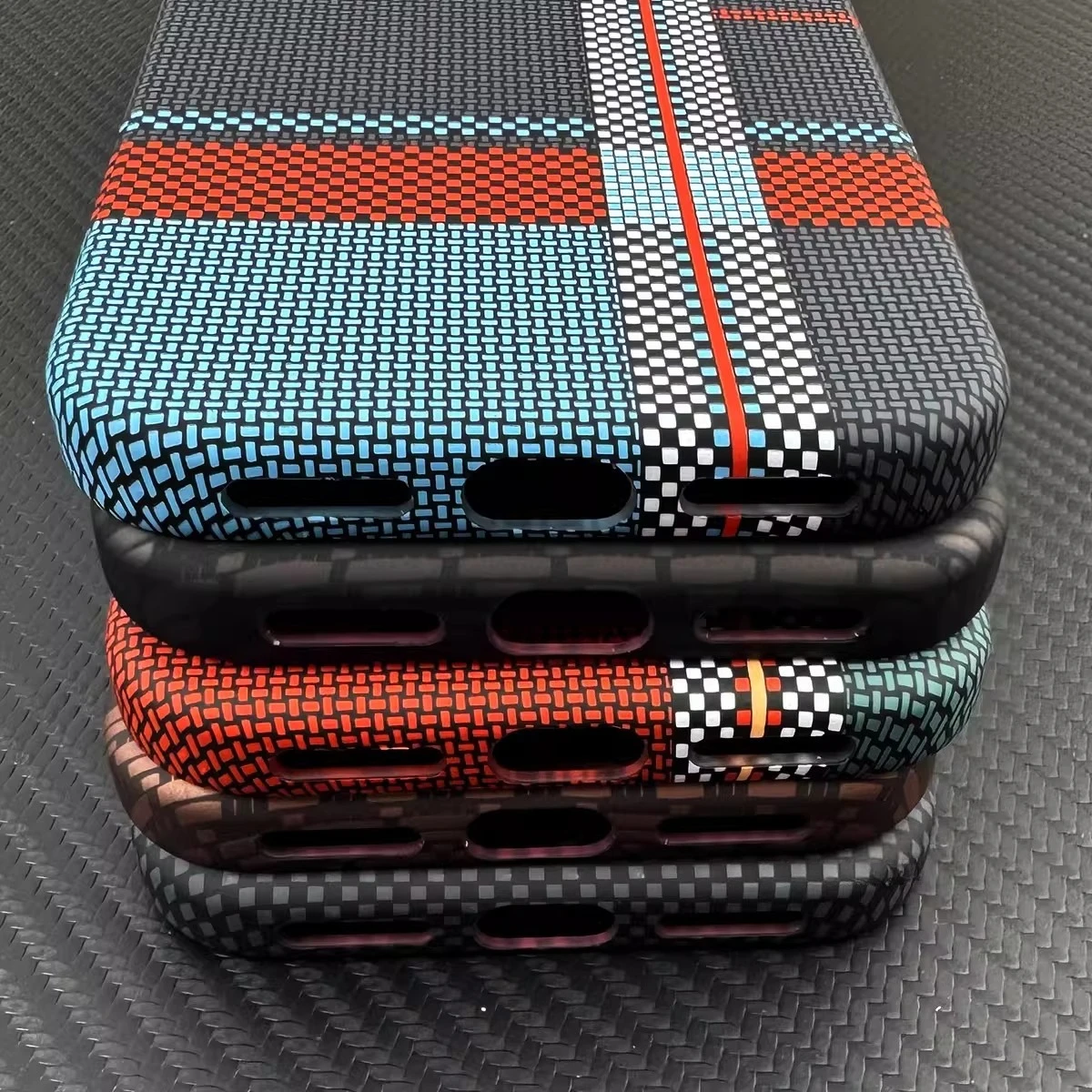 2026 New Plaid Mountain Magnetic Case for iPhone 15 16 17 Pro Max Magnets Charging Back Cover Camera Lens Protection Phone Shell - view 6