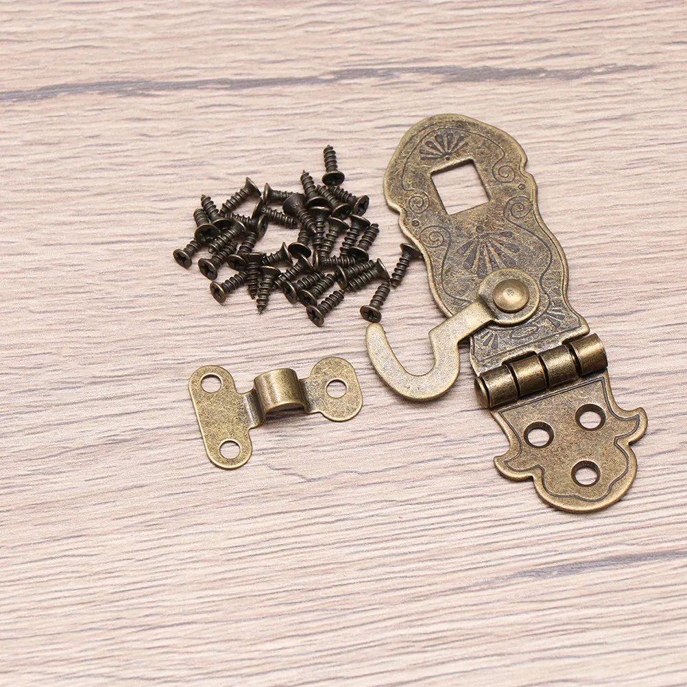 4pcs Retro Iron Notebook Hasps – Vintage Latch Locks for Diary, Sketchbook, Jewelry Box & Journal Accessories