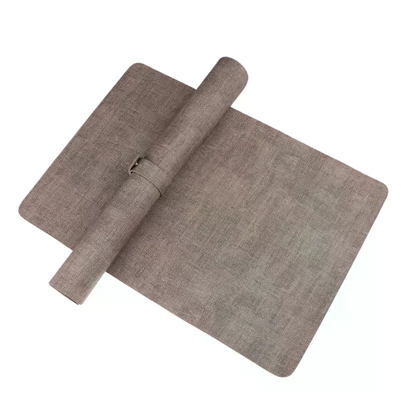 Nail Art Table Mat Soft Foldable Manicure Hand Rest Pad Waterproof Scratch Easy-Clean Office Desk Mat Portable Leather Pads