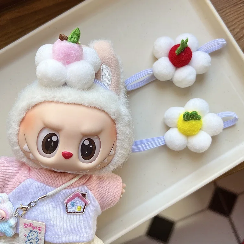 

Labubu Gen Macaron Party Labubu Handmade 1st and 2nd Generation Labubu Decoration Hats Headwear Labubu Outfit Party Fruit