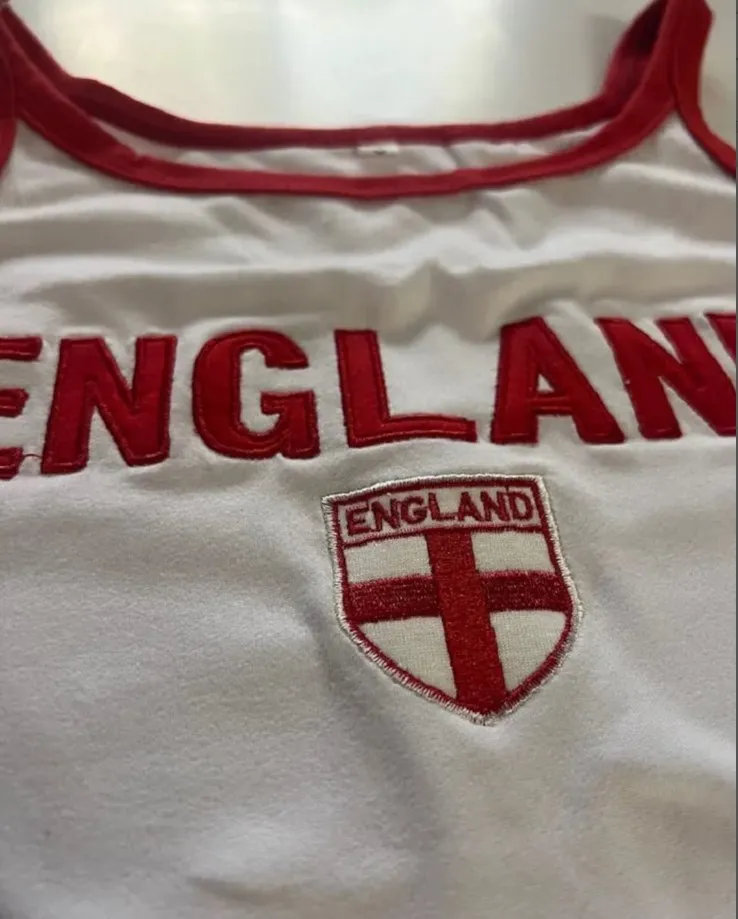 قمم للدبابات مع نمط انكلترا للنساء ، قمم المحاصيل ، قميص قصير عارية الظهر ، جماليات ، خليط مثير ، ملابس بلا أكمام ، ، من s ، الصيف ، Y2K