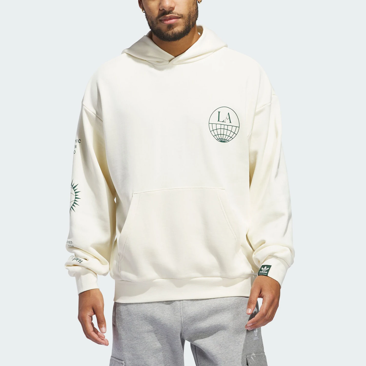 

Adidas подлинная унисекс с тремя полосками, простая свободная повседневная толстовка с капюшоном JJ4038