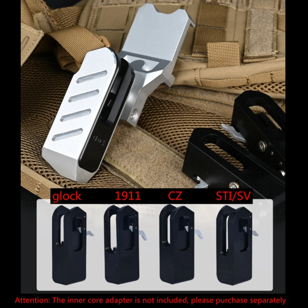 IPSC Holster Aluminum Alloy Gl17 1911 CZ STI IPSC Rotatable Gun Holster for 1911/CZ