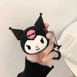 Sanrio Cartoon Kuromi Case for Apple AirPods 1 2 3 Pro 2 Case 3D Anime Silicone Case Headphone Box Earphone Protective Bags