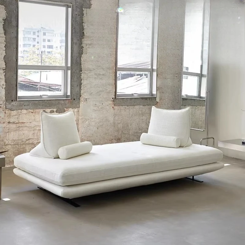 

Sofa small apartment movable backrest simple living room fabric combination