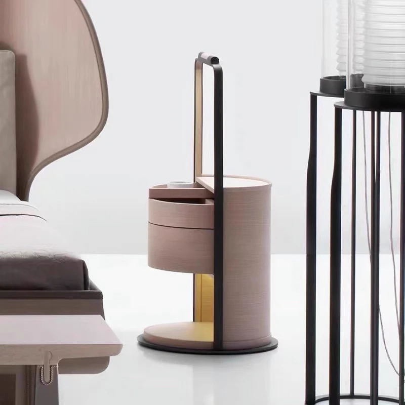 New Chinese-style simple bedside table, designer creative and fashionable