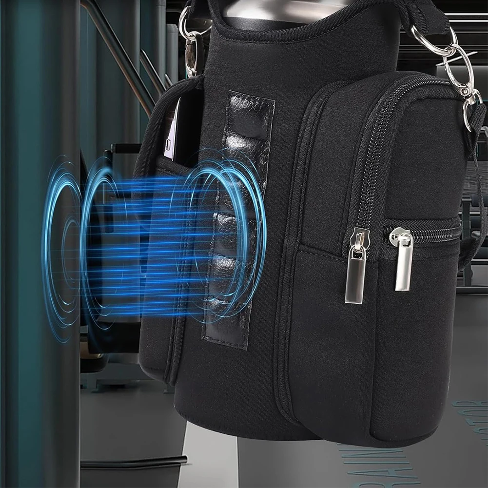 

Magnetic Water Bottle Bag Crossbody Water Bottle Pouch Phone Holder Water Bottle Carrier Bag for Men and Women