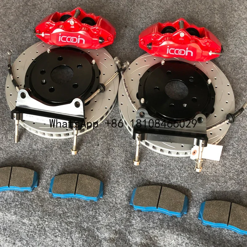 Modifiziertes Auto Shop Upgrade Bremssystem Bremssattel Kit 4 Kolben für Toyota Camry Wheel R17