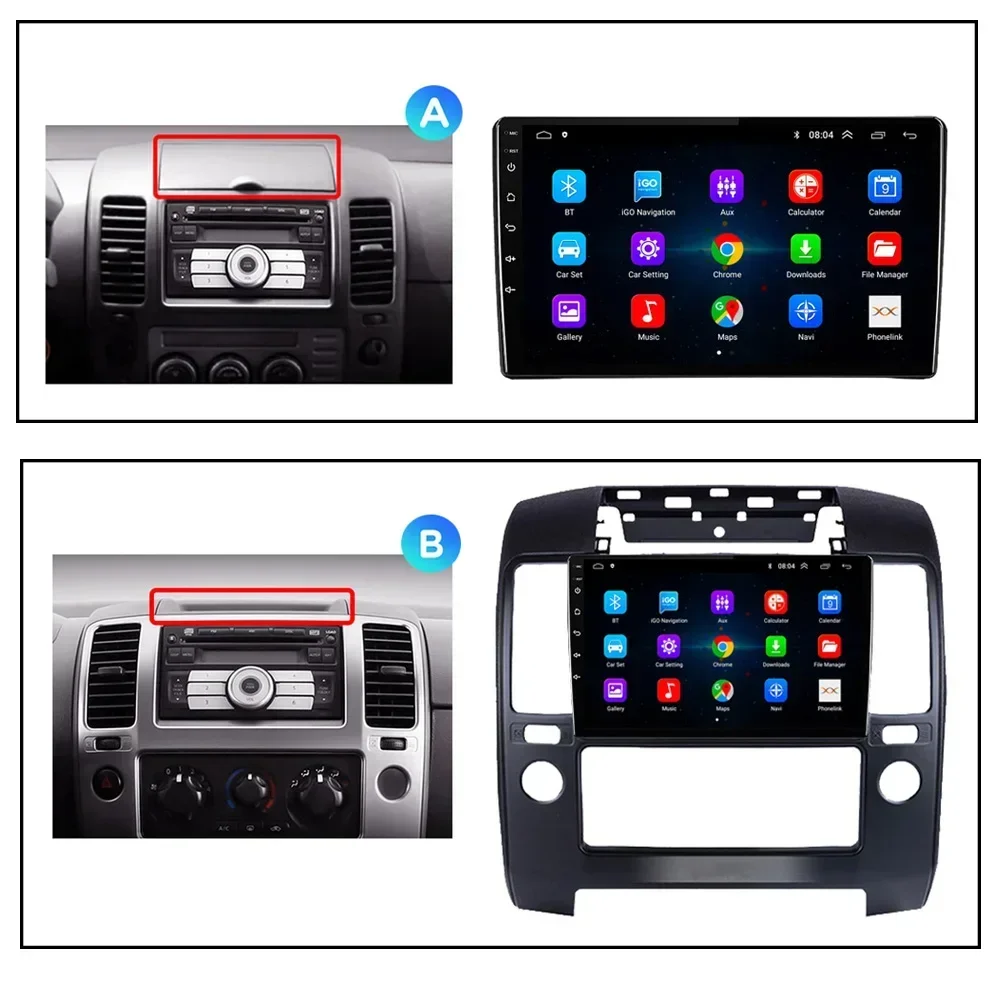 Android 14 CarPlay 2 din Car Radio Multimedia Player For NISSAN NAVARA 2006 2007 2008 2009-2012 Android Auto GPS 2din autoradio