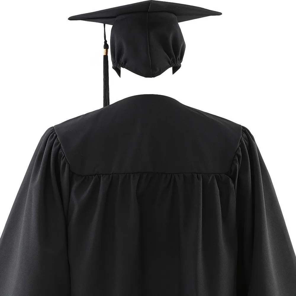 Degree Conferment Graduation Season Graduation Gown Master Solid Color Graduation Honorary Academic Robe Doctor Student