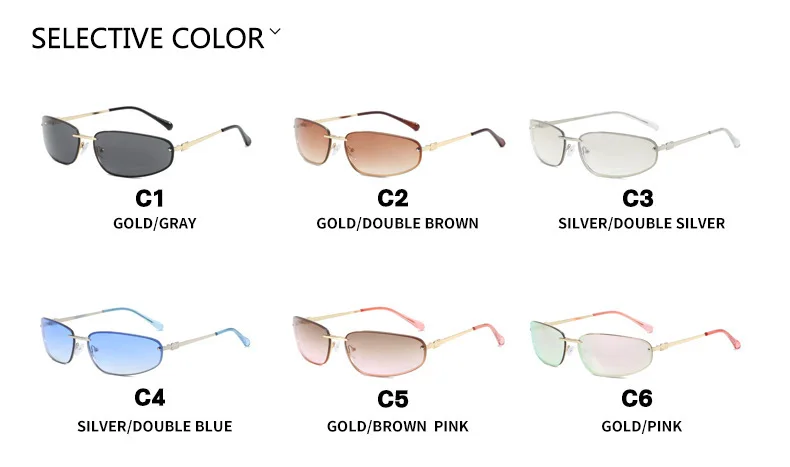 Neue helle farbige Sonnenbrille für Damen, silberne Sonnenbrille für frühes Frühjahr für würzige Mädchen, Quecksilber-Linsenmode – Detail 2
