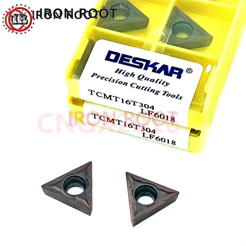 

DESKAR TCMT 090204,110204,110208,16T304,16T308,LF6018 indexable insert Turning Carbide Insert CNC Lathe Cutting Tool For STGCR