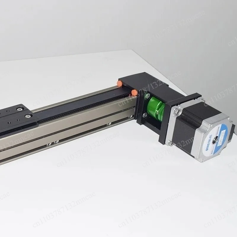 100-2000mm With Stepper Motor Free Shippe Cnc High Speed Silent Synchronous Belt Linear Module Sliding  Moving Slider Guide