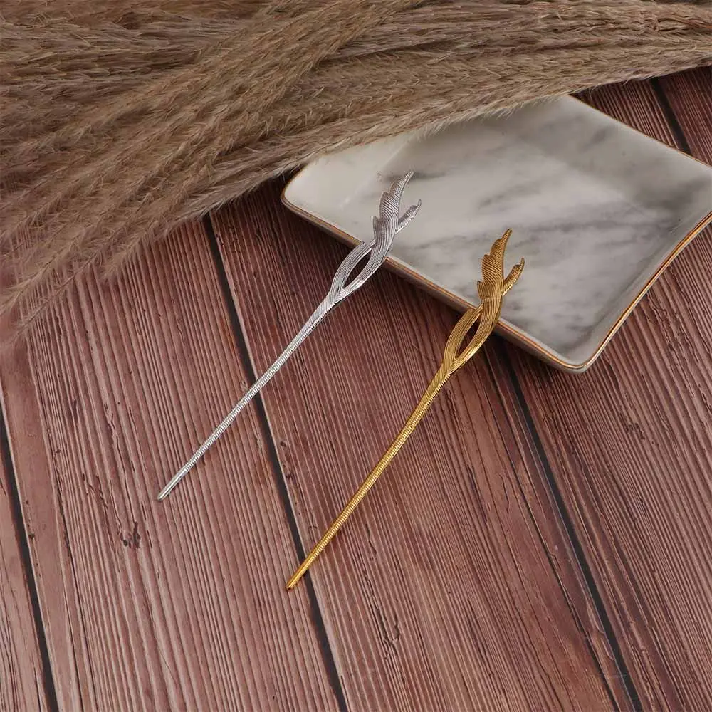 Ancient Hair Jewelry Bridal Women Feather Girls Hairpin Hair Stick Bird Hair Fork