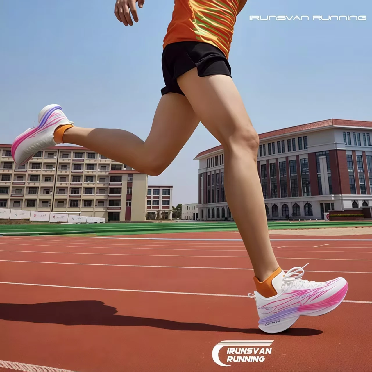 IRUNSVAN Cushioned Full-Length Carbon Plate Breathable Sports Shoes Marathon Training Running Shoes 136