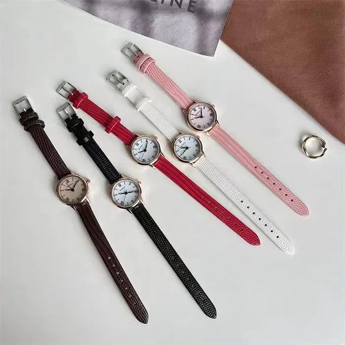 2024 New Fashion Niche Ladies Watches Women\'s Light Luxury Student Premium Belt Vintage Quartz Wristwatches Roman Numeral