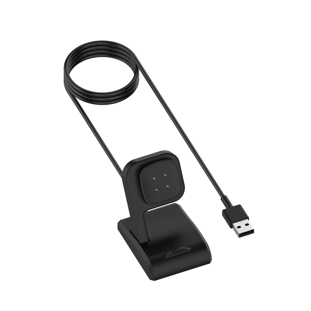 Caricabatterie USB da 1M per Fitbit Versa 4 cavo di ricarica rapida Base magnetica per Dock Base per accessori Fitbit Sense 2 Versa4