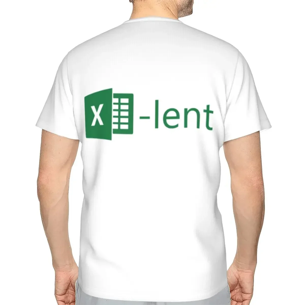 Excel-lent polyester T-Shirt Men'sFashion T Shirts Men Crew Neck Short Sleeve