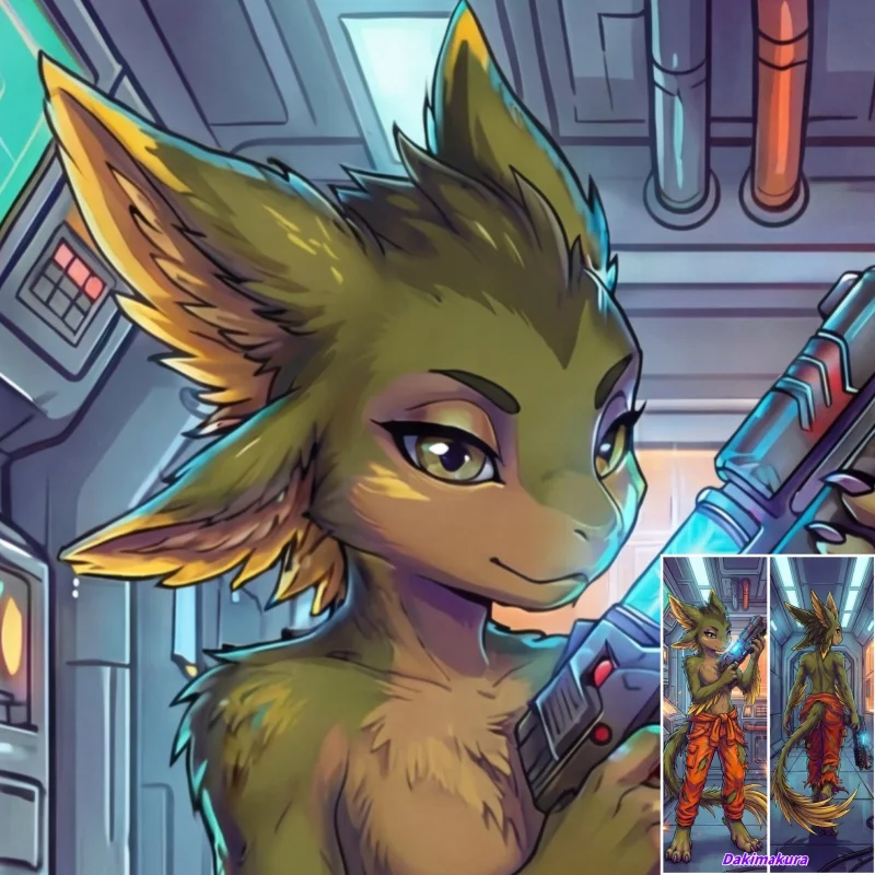 

Dakimakura Anime Pillow Case Furry Veyra Double-sided Print Of Life-size Body Pillowcase Gifts