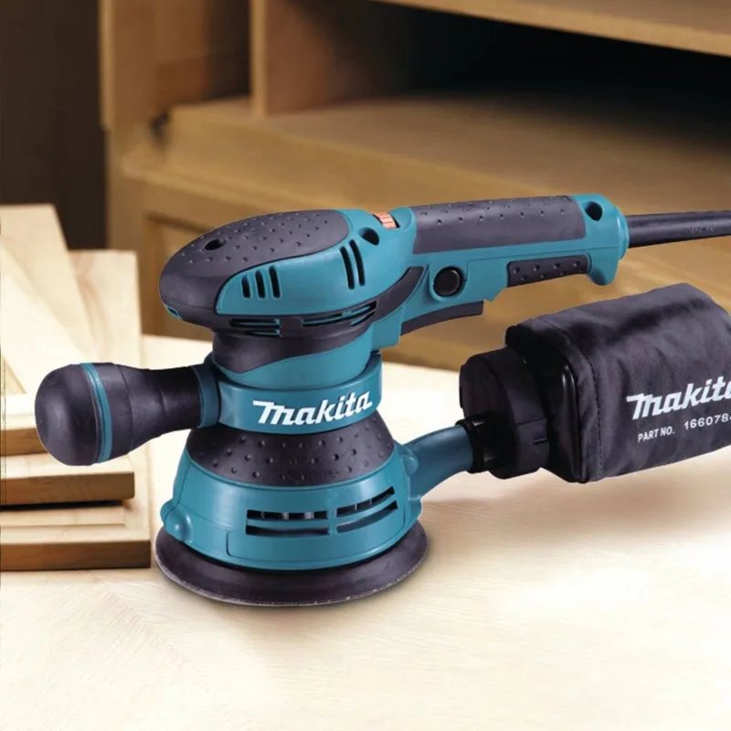 Imagem -05 - Makita-velocidade Variável Lixadeira Orbitária Aleatória Lixadeira Polidora Moagem Ferramentas Elétricas para Madeira Plana M9200b Bo5041 M9204b 5