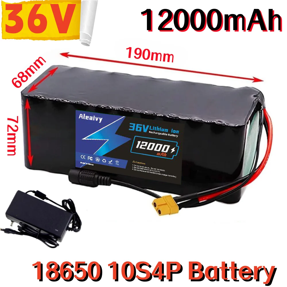 10S4P 36V 12Ah 1865…