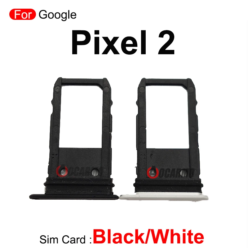 SIM 카드 트레이 슬롯 교체 부품, 구글 픽셀 2 XL 2xl, 블랙 화이트