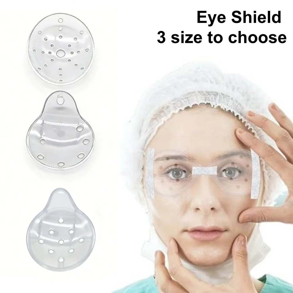 1PC Transparent Ventilated Eye Shield, Plastic Post-Op Protective Cover for Eye Surgery Recovery, Oval Shape Eye Patch