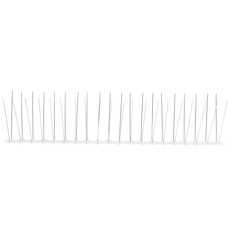 

A64Z 10 Pcs/Box Bird Spikes, Stainless Steel Bird Deterrent Spikes Cover For Fence Railing Walls Roof Yard