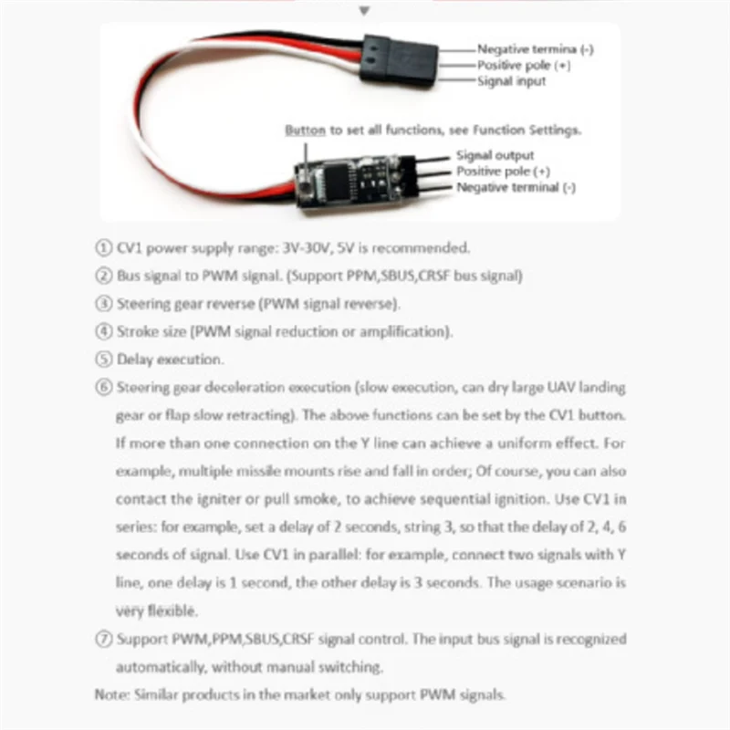 【HOME-TOOLS!】Voor RC Boot/Vliegtuigen Voor RC Auto Compatibel Servo Signaal Reverser Inverter Controller Converter 3 V-30 V Voeding