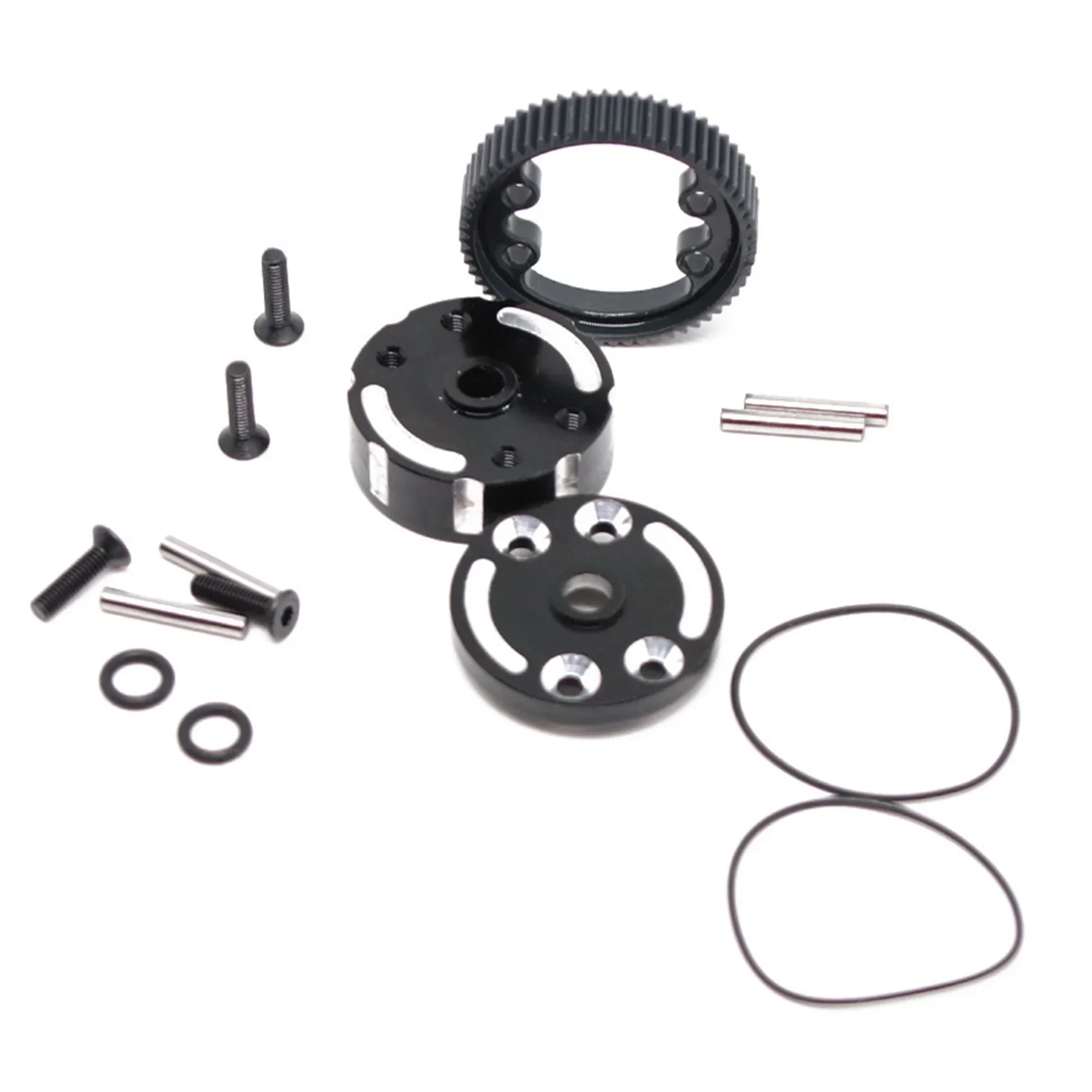 Metal Aluminum Alloy Sealed Differential Case Set for 1/10 Traxxas 2WD Slash Rustler Stampede Bandit Rustler Upgrade Parts