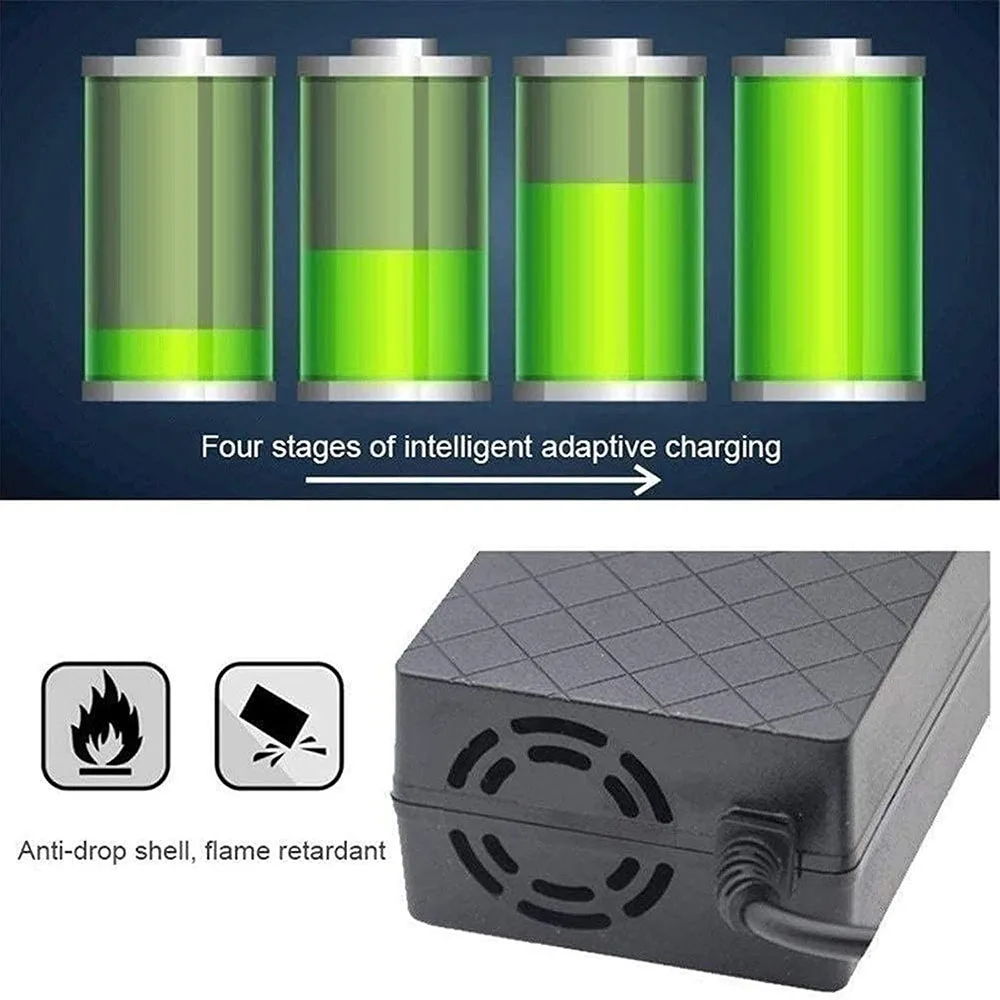 54.6 فولت 10A محول التيار الكهربائي شاحن ذكي ل 48 فولت 13 ثانية بطارية ليثيوم أيون حزمة شاحن دراجة نارية