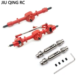 Metal Gear Front And Rear Axle Set With Drive Shaft Suitable For 1/12 Remote Control Car MN D90 D91 D96 99S FJ45 Upgrade Parts