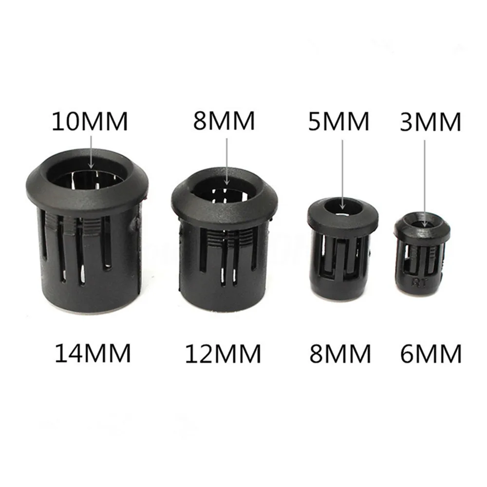 Soquete de lâmpada led suporte de diodo plástico preto clipe moldura montagem útil 3mm 5mm 8mm 10mm 100 peças