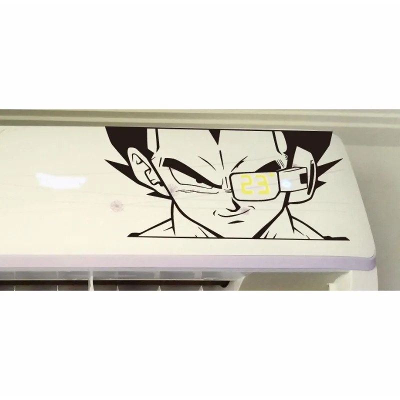 Dragon Ball Son Goku Air Conditioning Sticker Anime Battle Index Cosplay Vegeta IV Waterproof Indoor Air Conditioning Sticker