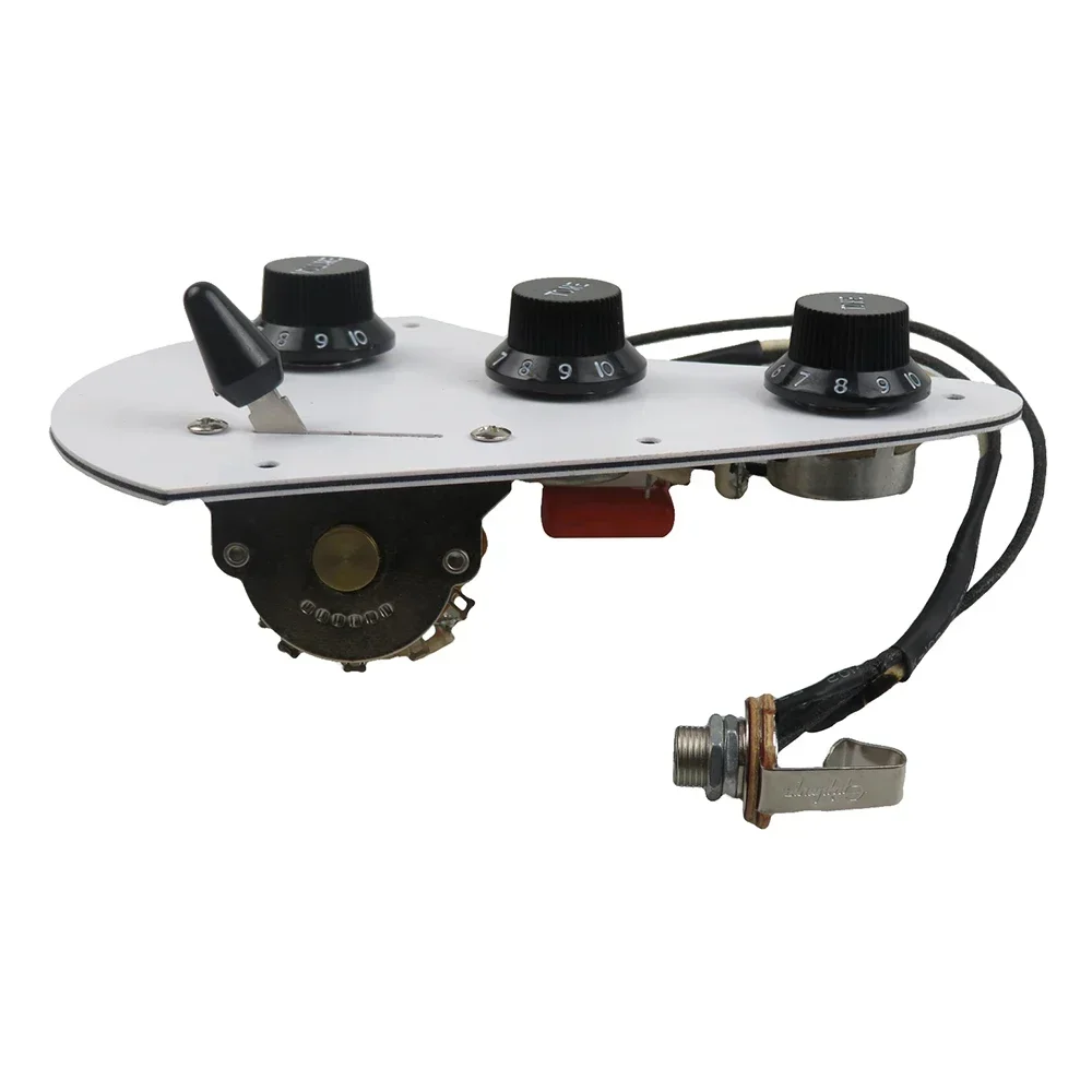 Q-X Music Store-Guitar Pickup Harness with  3pcs 250K Copper Shaft Potentiometer Guitar Pickup