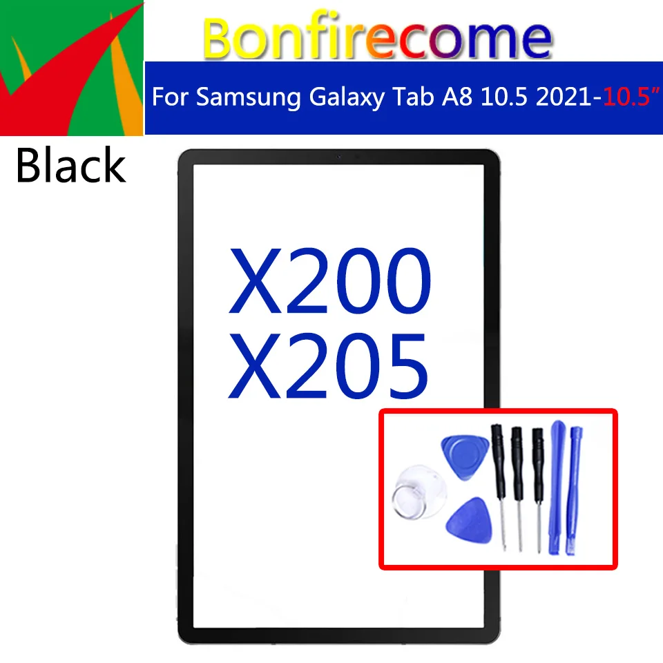 

Replacement For Samsung Galaxy Tab A8 10.5 2021 Touch Screen Panel Tablet SM-X200 SM-X205 Front Outer LCD Glass Lens