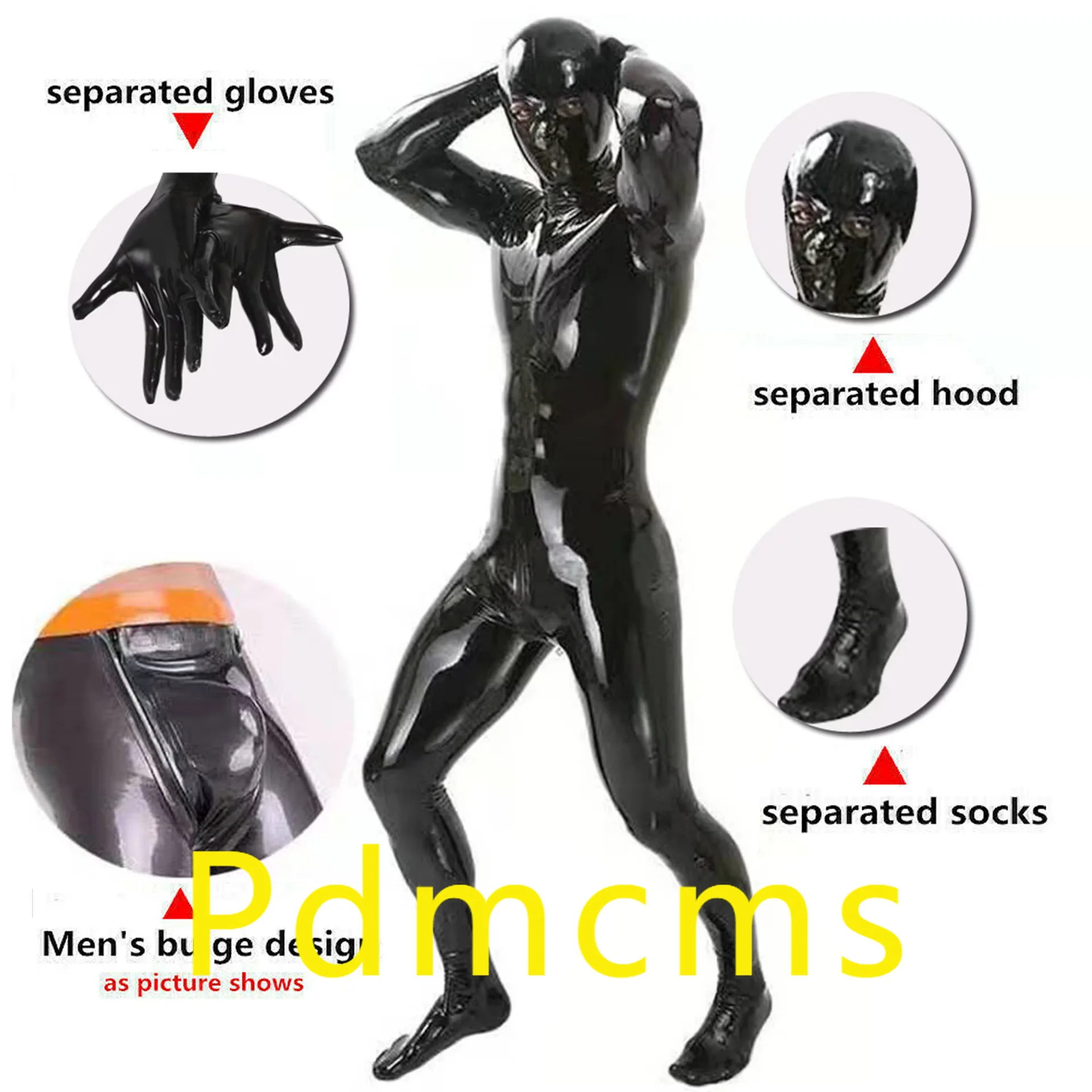 

2025 new model adds 4XL5XL European and American shapewear valet sexy stage wear mirror bright leather all-inclusive one-piece t