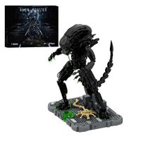 MOC Movie Alien Monster Building Blocks Model Alien Drooling Monster DIY Bricks Assembly Toys Kids Creative Toys Birthday Gifts