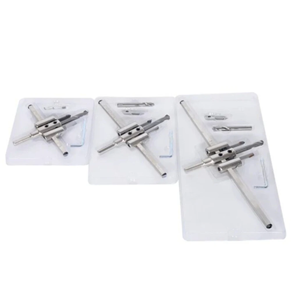 30-120/200/300mm Adjustable Circle Hole Cutter Wood Drywall Drill Bit Saw Round Cutting Blade Aircraft Type DIY Tool view 4