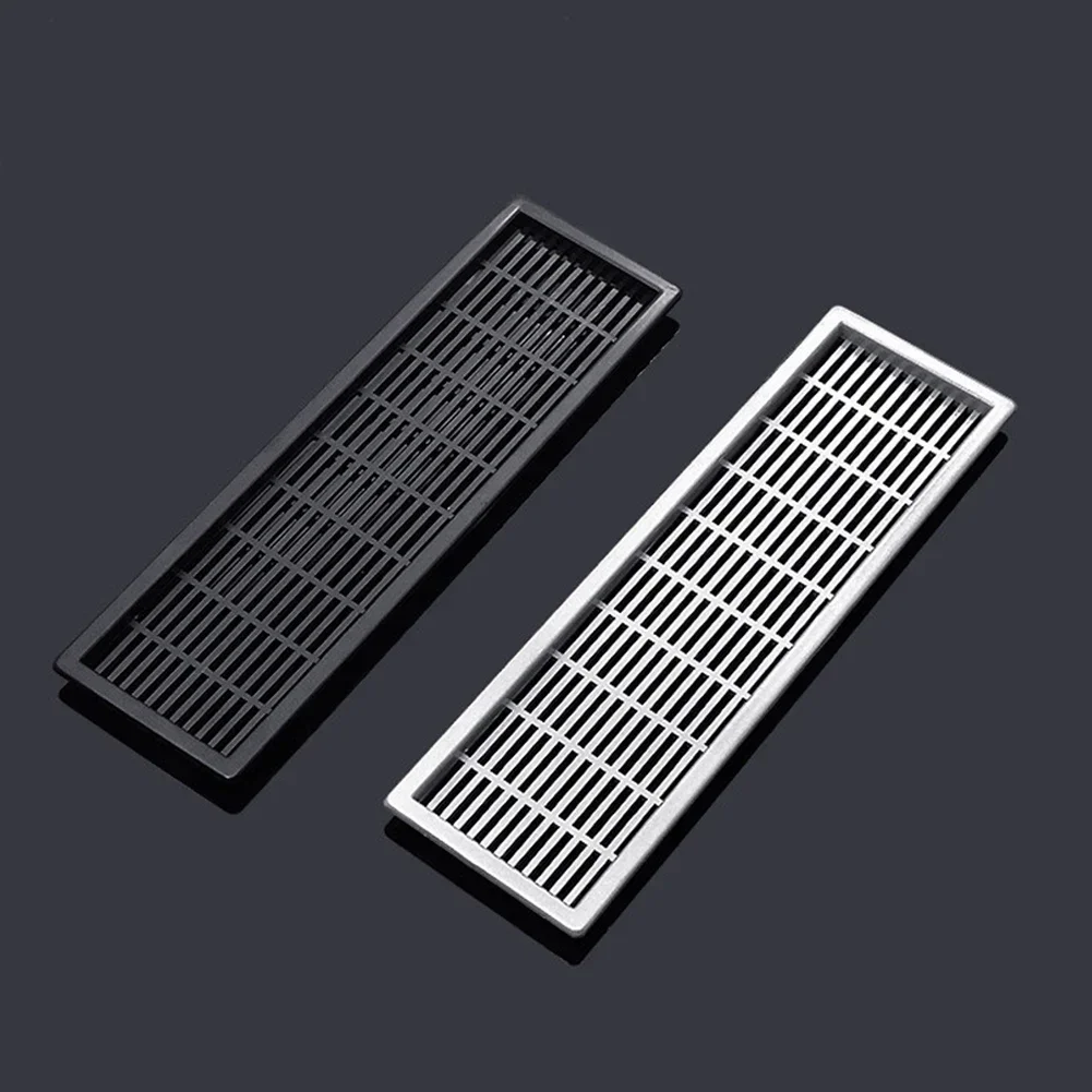 Armadi per Computer per armadi scarpiera griglia di ventilazione foro rettangolare argento/nero 1pc ABS Air Vent racchiudere gli spazi