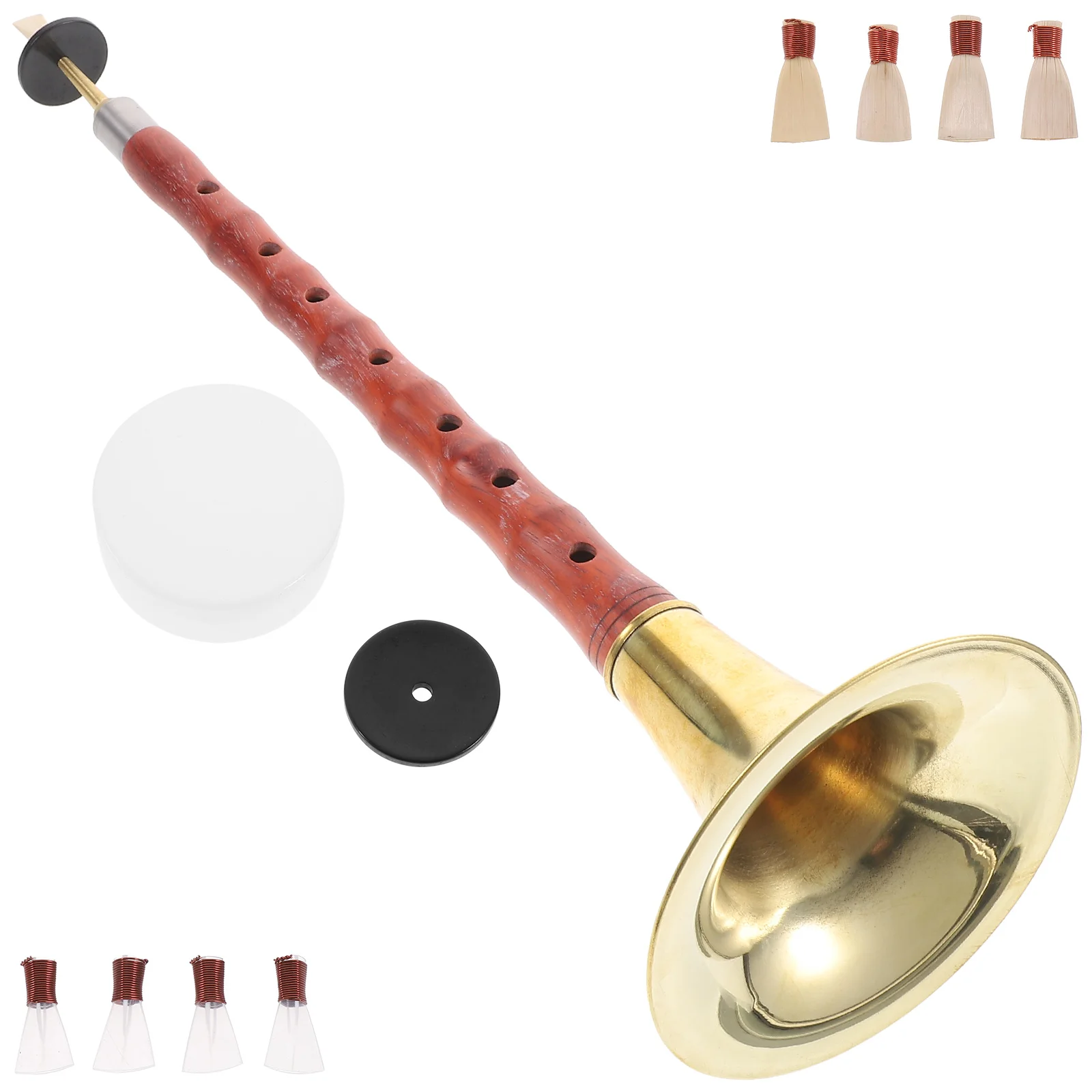 

D Adjustment Suona Horn Wind Instrument Cauldron Musical Chinese Jute Instruments Trumpet