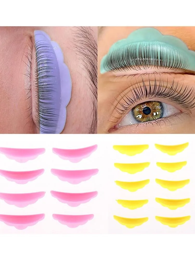 Kit de Levage de Cils en Silicone, Coussretours Permanent, Réutilisable, 3D, Accessoires d'Extension, 5 Paires