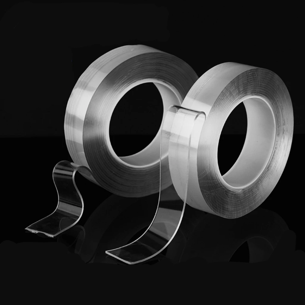 2pcs Nano Seamless Double-sided Tape With 10mm Width 1 Metres Long Suitable For Fixing Clocks And Other Fixtures