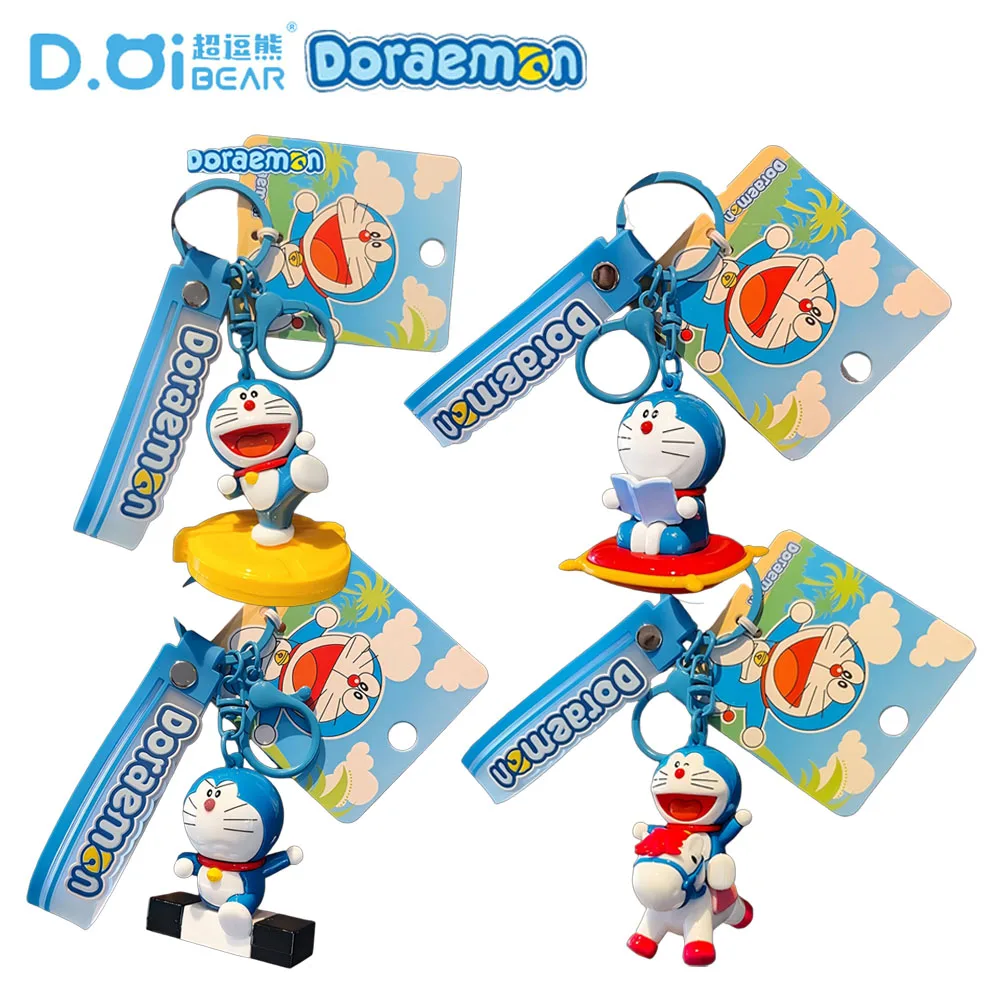 

Genuine Doraemon Cute Moment Series Keychains Cartoon Design Backpack Charms Popular Anime Peripheral Birthday Gifts for Fans