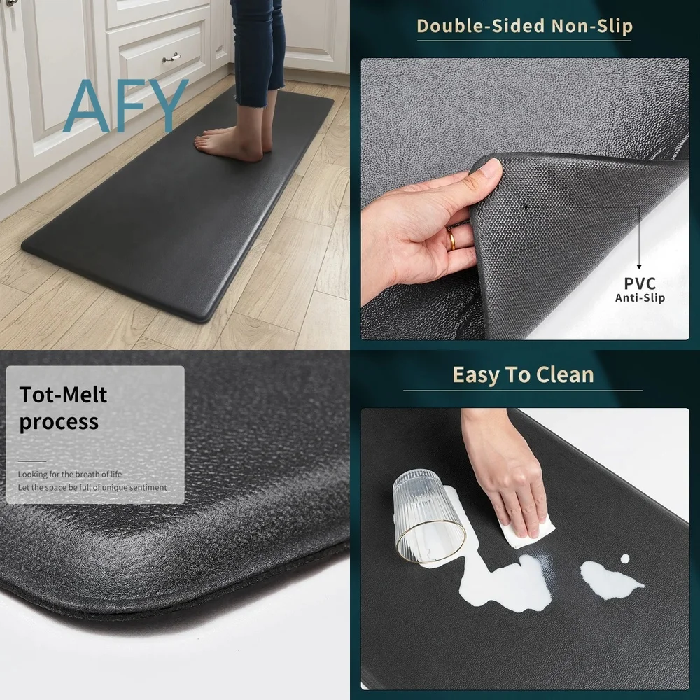 Anti Fatigue Mat for Kitchen Standing Comfort Non Slip Waterproof Cushioned Floor Mat Runner for Home Office Workshop