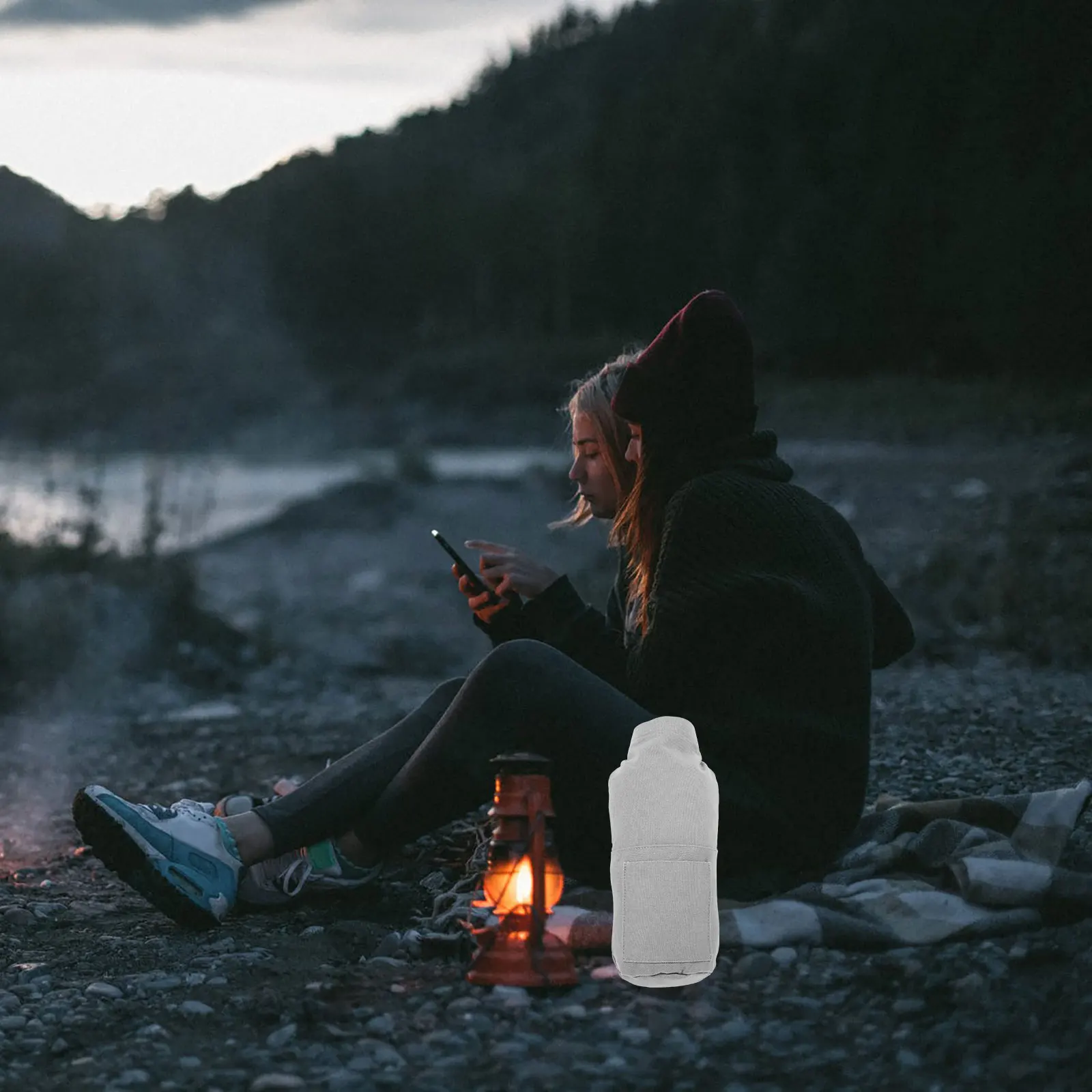 

Wear-Resistant Canvas Oil Lantern Storage Bag Portable Lamp Organizer Outdoor Camping Lamp Pouch Oil Lantern Bag