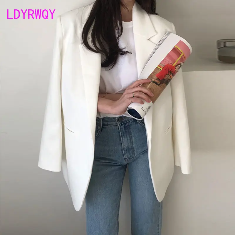 Small suit coat female 2022 autumn wear new Korean version of loose leisure temperament slim suit jacket