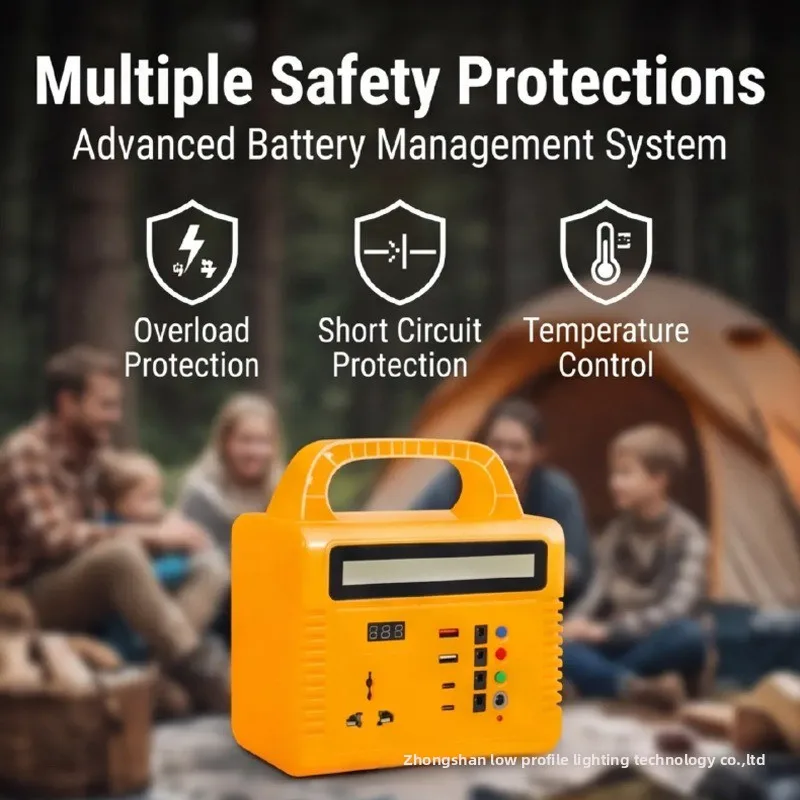 Ultra-small Outdoor Mobile 220V Portable Self-driving Camping Emergency Lighting Household Energy Storage Solar Charging