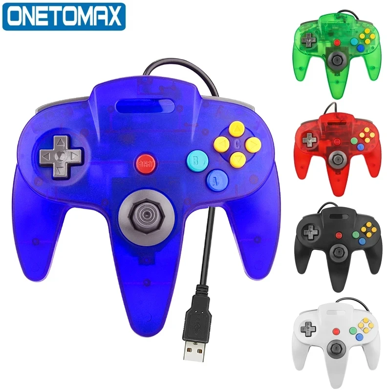 USB Wired Gamepad N64 Joystick Gamepad Controller for Mac Computer PC Handle USB Gamepad